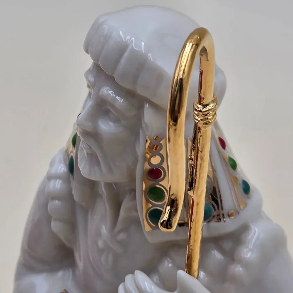 Lenox Shepherd with Staff China Jewels Nativity 6.5